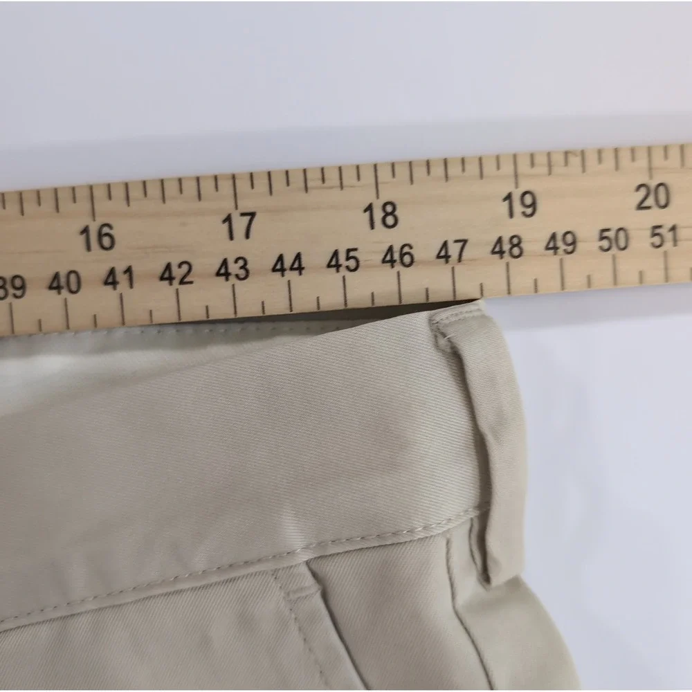 Vintage Polo Ralph Lauren Mens 38x30 Tan Pleated Chino Pants Cotton Trousers